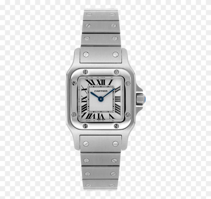 320x731 Descargar Png Reloj Santos De Cartier Galbe Modelo Lydia Elise Millen, Reloj De Pulsera, Reloj Digital Hd Png