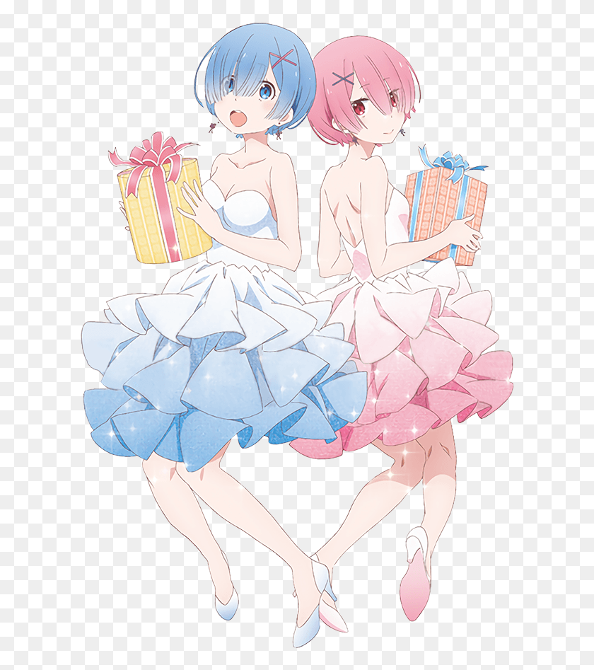 614x887 Rem Manga Rem And Ram Re Zero Transparent, Dance Pose, Leisure Activities, Performer HD PNG Download