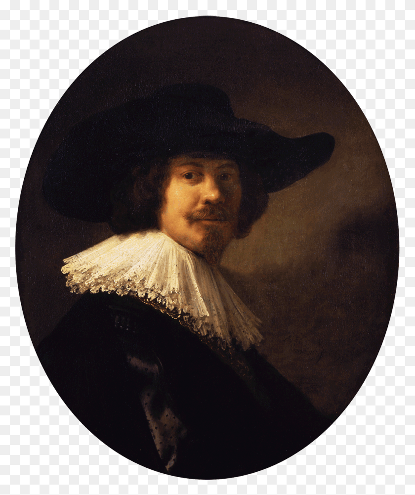 1032x1246 Rembrandt Van Rijn Portrait Of A Man In A Broad Brimmed Portrait Of A Man In A Broad Brimmed Hat, Person, Human HD PNG Download