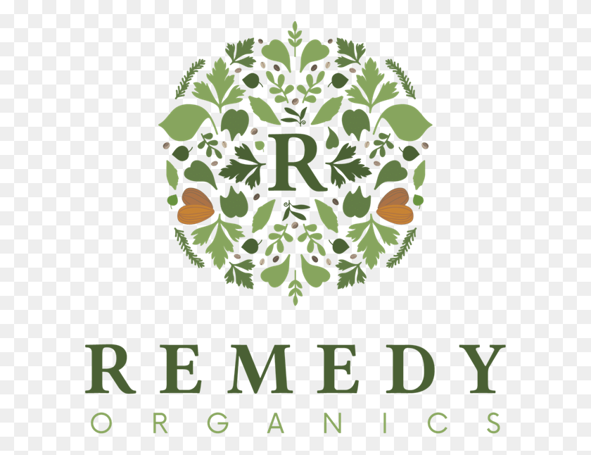 600x586 Descargar Png / Remedy Organics Logotipo, Gráficos, Diseño Floral Hd Png
