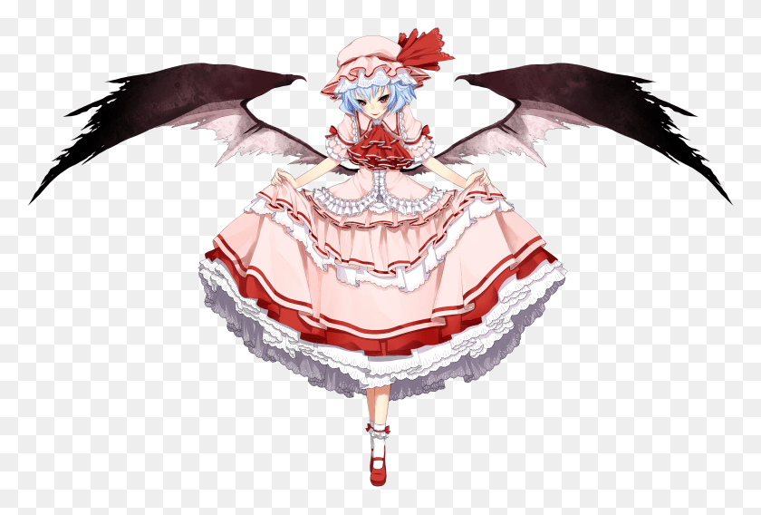 3411x2222 Remilia Scarlet Full Body, Costume, Dragon HD PNG Download