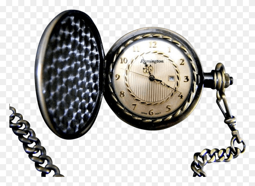 852x603 Descargar Png Reloj De Bolsillo Remington Con Caja Hunter Y Reloj De Cuarzo De Cuarzo, Reloj De Pulsera Hd Png