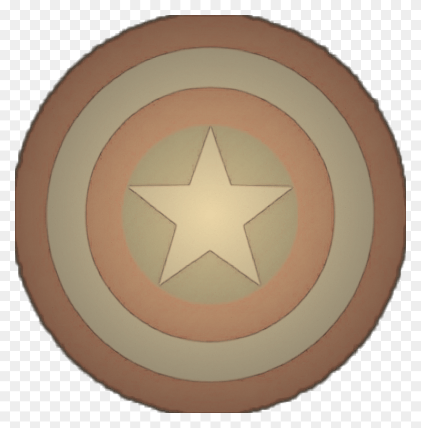 1024x1042 Remixed Sticker Captainamerica Shield Vintageeffect Christmas Ornament Clip Art, Symbol, Star Symbol HD PNG Download