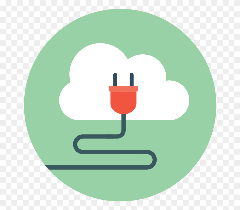 674x674 Remote Access To Existing Network Folders While Keeping Cloud Computing Vector Icon, Adapter, Green, Plug HD PNG Download