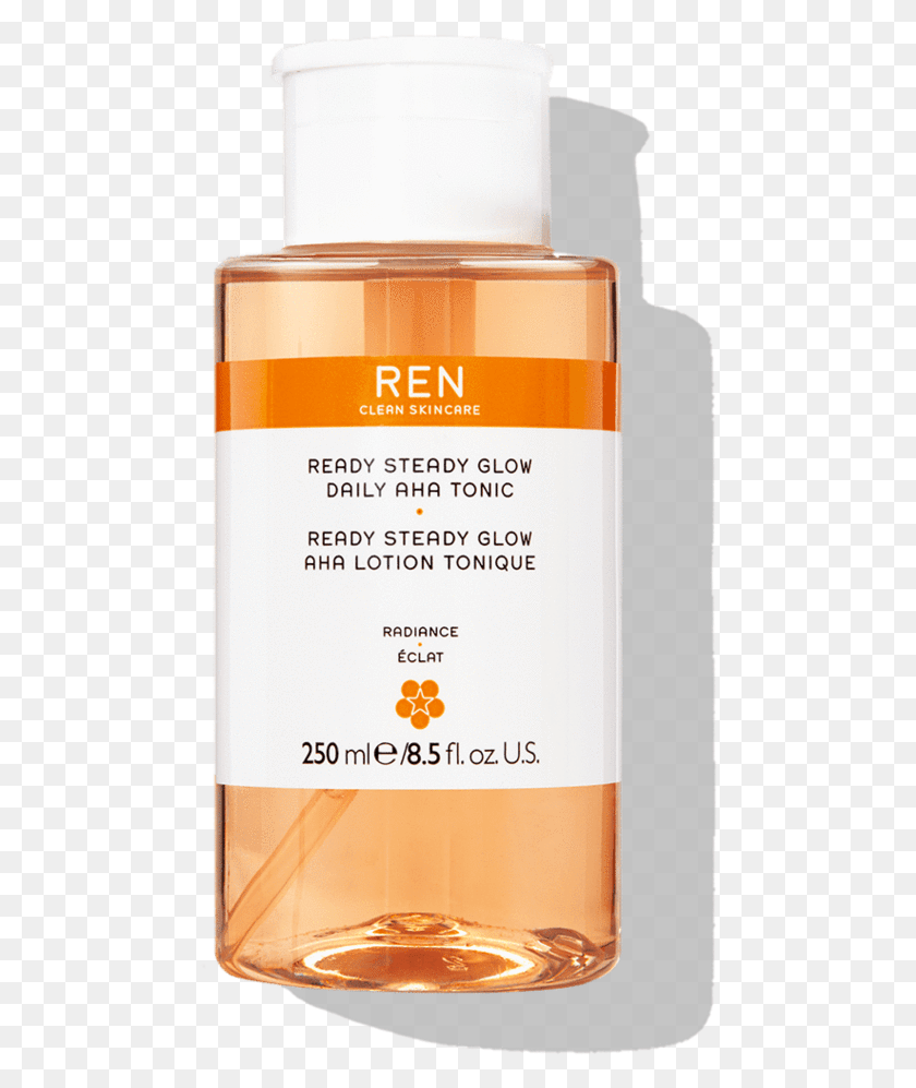476x937 Ren Ready Steady Glow Daily Aha Tonic, Bottle, Sunscreen, Cosmetics HD PNG Download