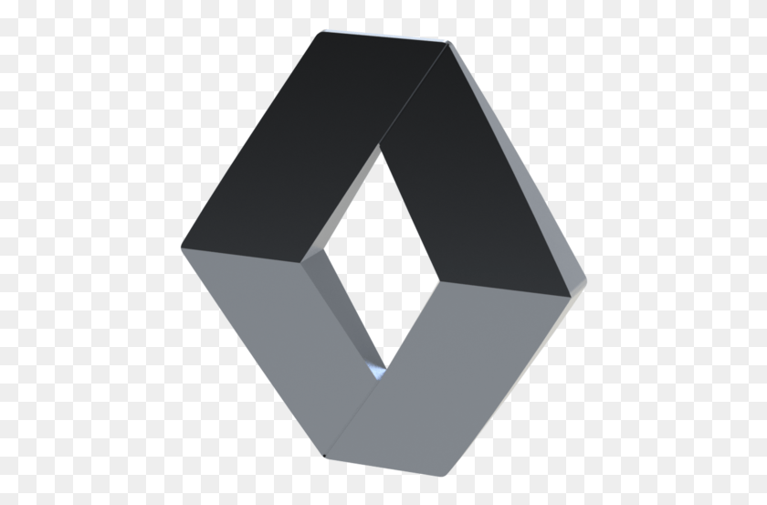 448x493 Renault Logo 3d, Triangle, Alphabet, Text HD PNG Download