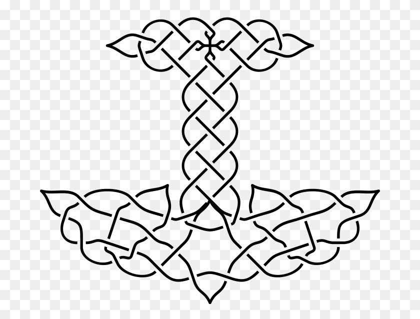 680x578 Render A Celtic Knotwork Design In Any Shape Or Word Line Art, Triangle, Symbol, Alphabet HD PNG Download
