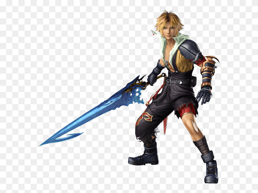 593x570 Render Dissidia Final Fantasy Dissidia Nt Tidus Outfits, Person, Human, Costume HD PNG Download