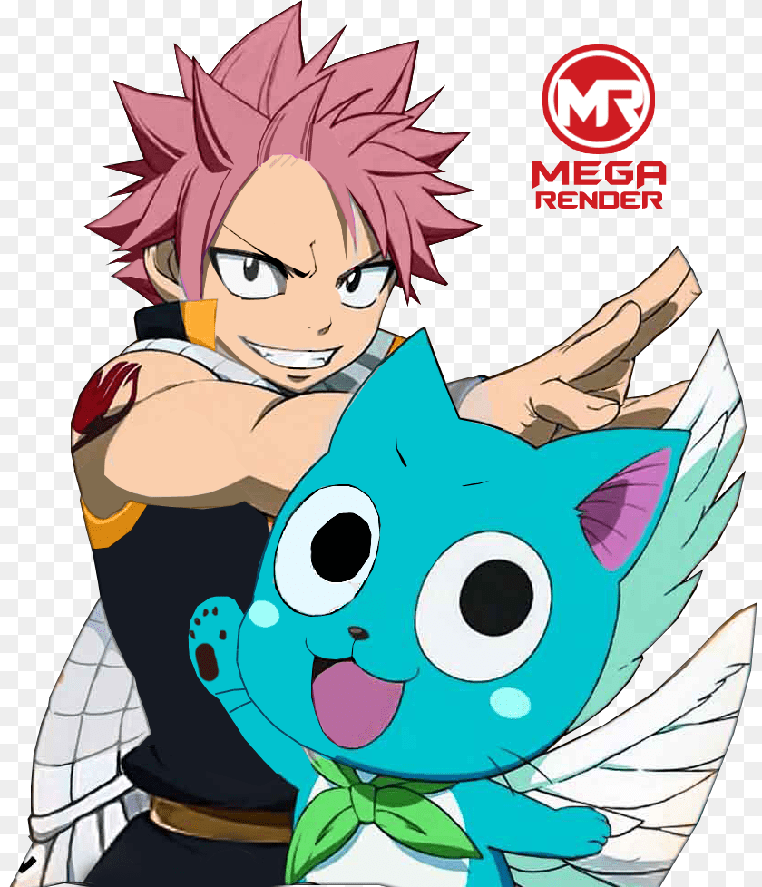 829x978 Render Fairy Tail Natsu E Happy Fairy Tail Cute Natsu And Happy, Book, Comics, Publication, Baby Clipart PNG