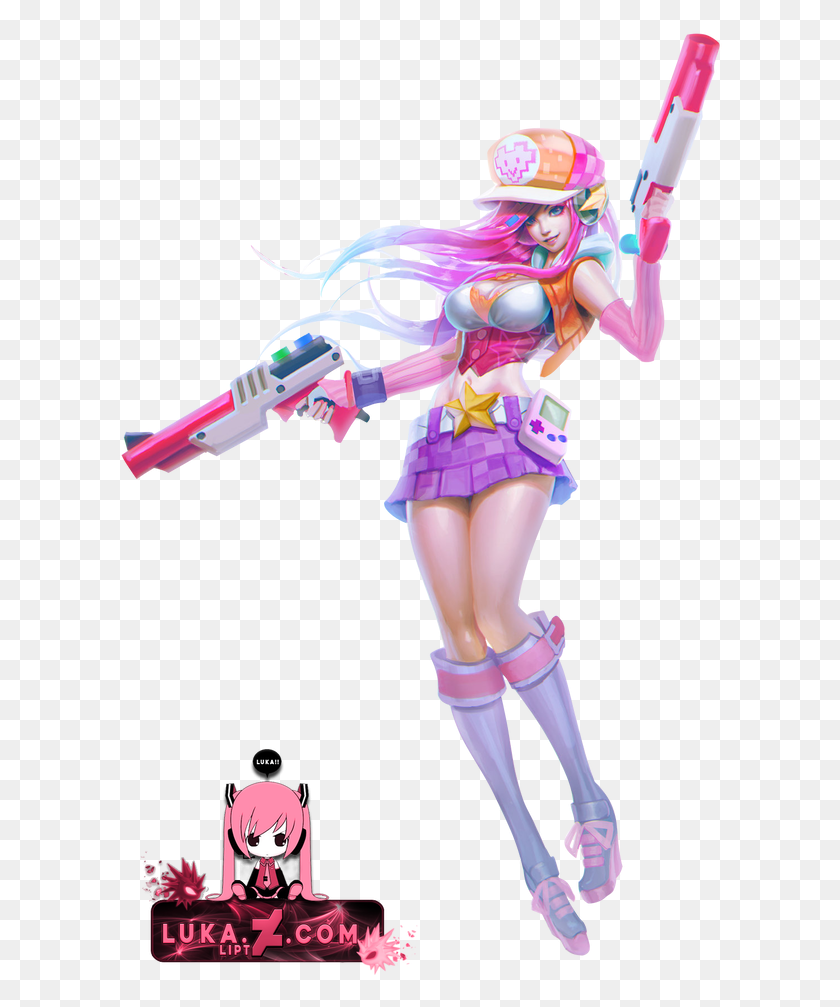 604x947 Render League Of Legendsarcade Miss Fortune By Lukalipt Arcade Miss Fortune Concept, Helmet, Clothing, Apparel HD PNG Download