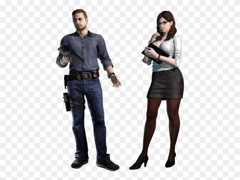451x570 Render Resident Evil Revelations Resident Evil 2 Art Book, Person, Human, Clothing HD PNG Download