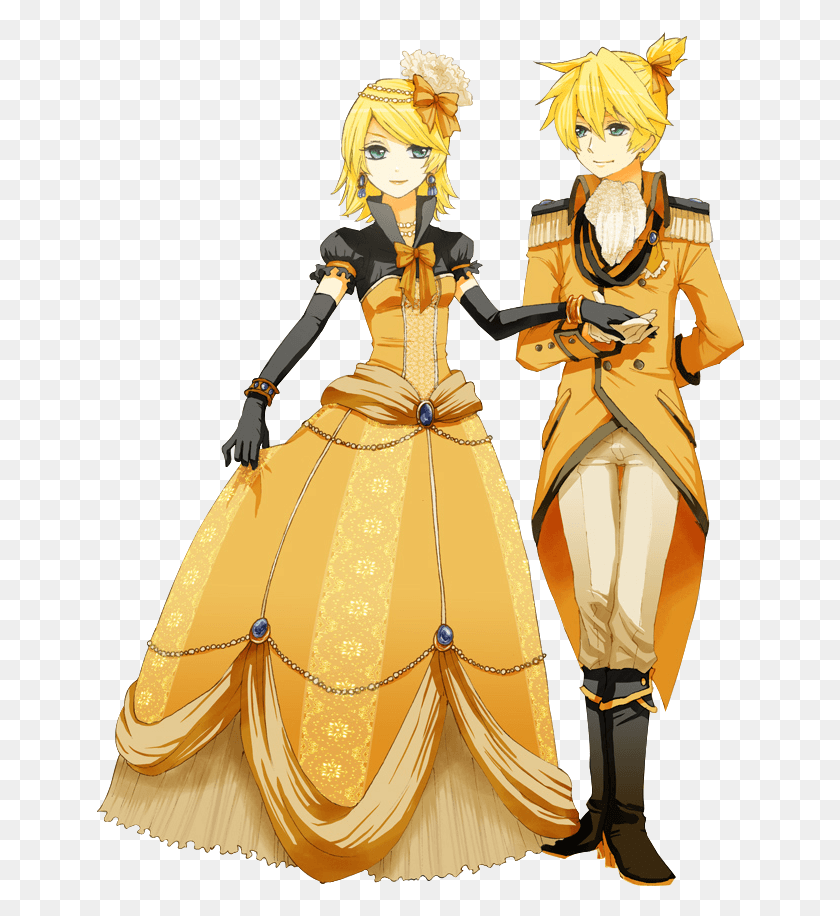 648x856 Renders Vocaloid Kagamine Rin Len Jumeaux Robe Costume Rin Y Len Servant Of Evil, Clothing, Apparel, Person HD PNG Download