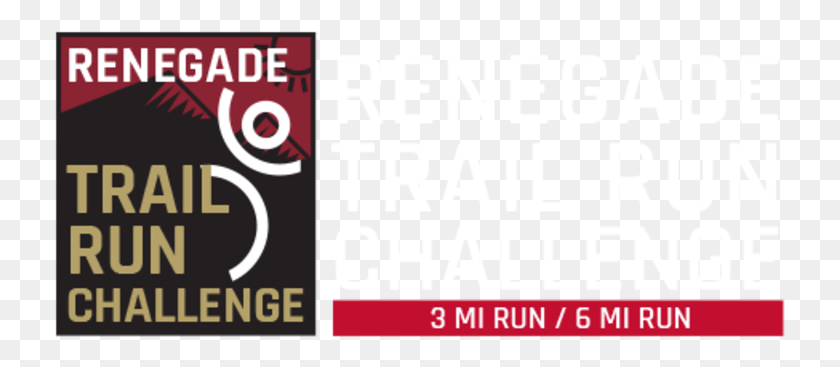 731x307 Descargar Png / Renegade Trail Run Challenge, Diseño Gráfico, Etiqueta, Texto, Papel Hd Png