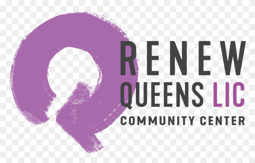 943x578 Renew Queens Logo Stacked 8 30 17 Graphic Design, Text, Word, Cushion HD PNG Download