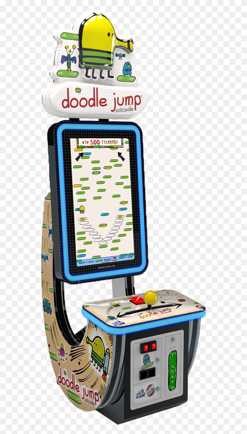 563x1412 Rent The Giant Arcade Version Of One Of The Highest Doodle Jump Arcade Machine, Mobile Phone, Phone, Electronics HD PNG Download