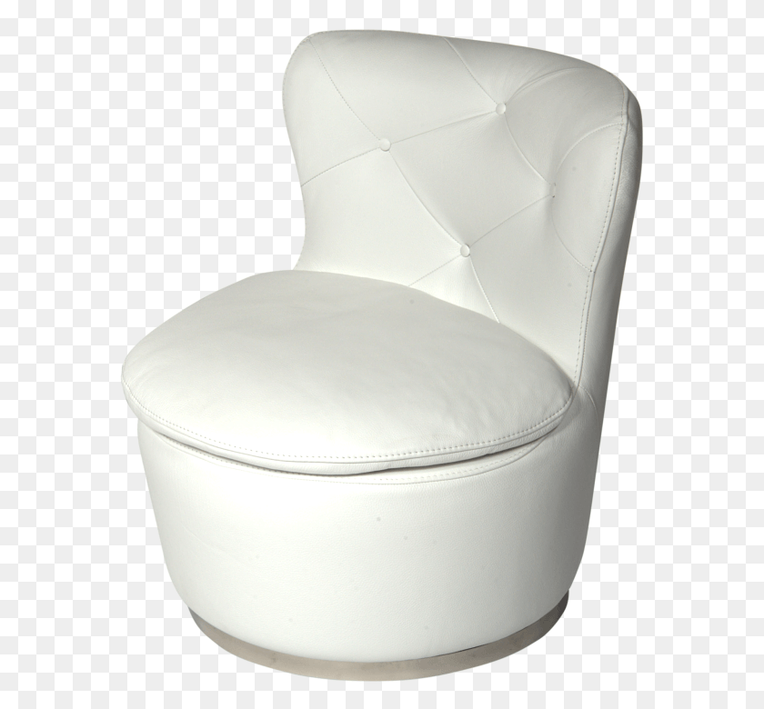 577x720 Renzo Snow White Leather Italian Swivel Modern Accent Cubetas De Plastico 19 Litros, Furniture, Chair, Armchair HD PNG Download