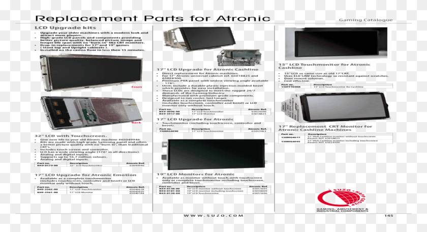 1201x610 Replacement Parts For Atronic Gaming Catalogue Personal Computer, File, Webpage, Poster HD PNG Download