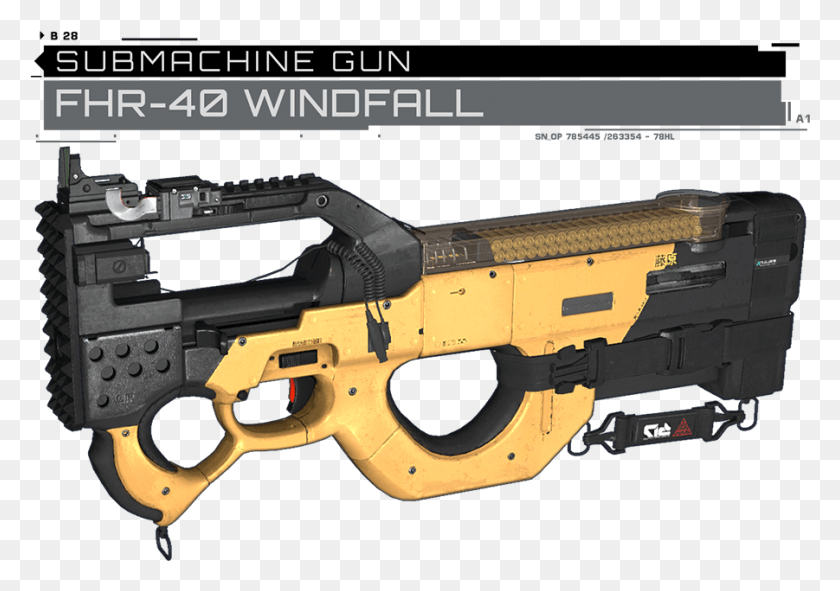 901x614 Заменяет Css Mp5 На Fhr 40 Windfall From Call Of Fhr, Gun, Weapon, Weaponry Hd Png Скачать