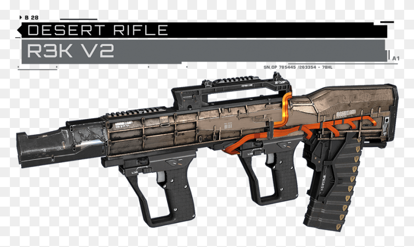 901x511 Заменяет Desert Rifle На R3K Из Call Of Duty Infinite Assault Rifle, Gun, Weapon, Weaponry Hd Png Скачать