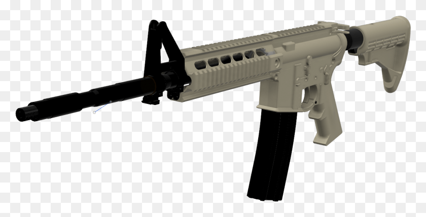 1172x553 Replica M4 Rifle 3d Printed M4 Replica, Gun, Weapon, Weaponry HD PNG Download