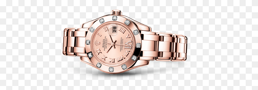 442x233 Replica Rolex Lady Datejust Pearlmaster Watch Zara Phillips Rolex, Wristwatch HD PNG Download