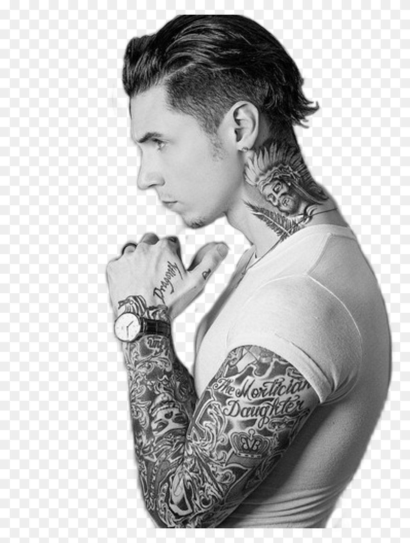1024x1381 Report Abuse Andy Black, Skin, Tattoo, Person HD PNG Download