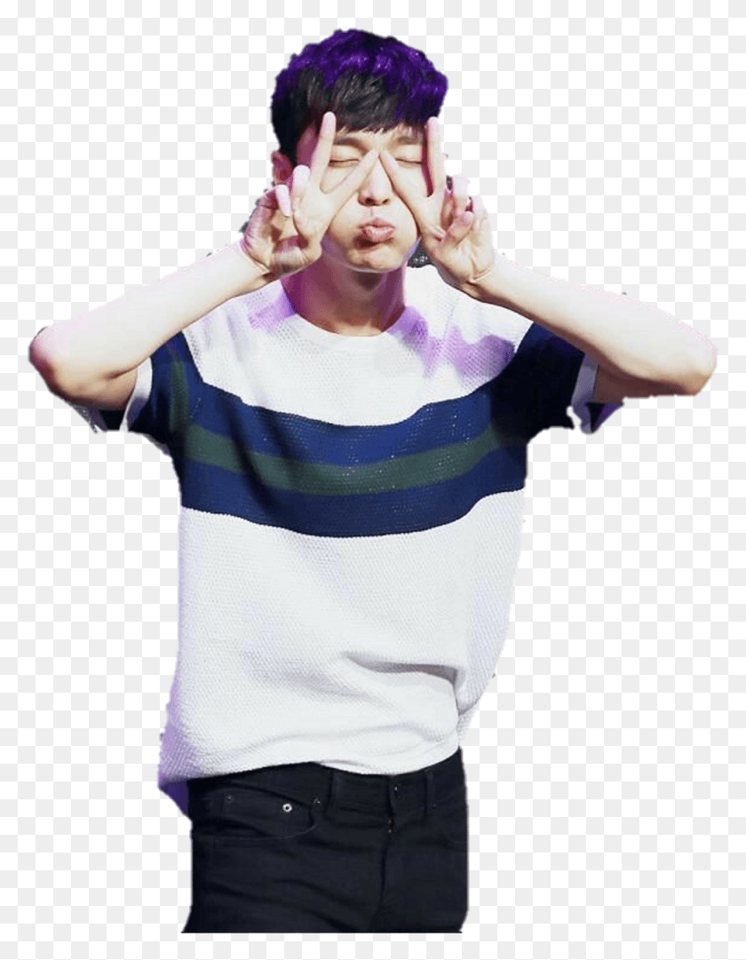 980x1284 Report Abuse Exo Lay Peace Sign, Clothing, Apparel, Sleeve HD PNG Download