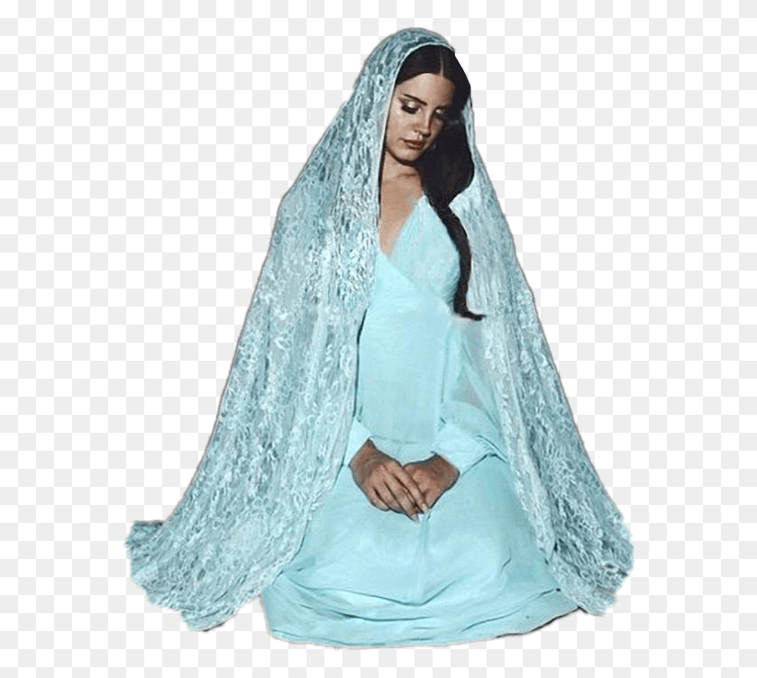568x692 Report Abuse Lana Del Rey Gods And Monsters, Clothing, Apparel, Veil HD PNG Download