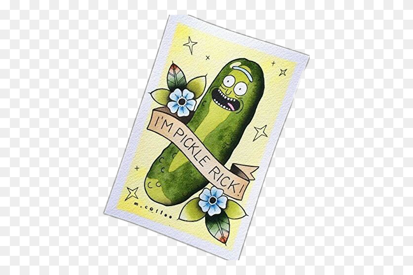 421x499 Report Abuse Morty Im A Pickle, Plant, Label, Text HD PNG Download