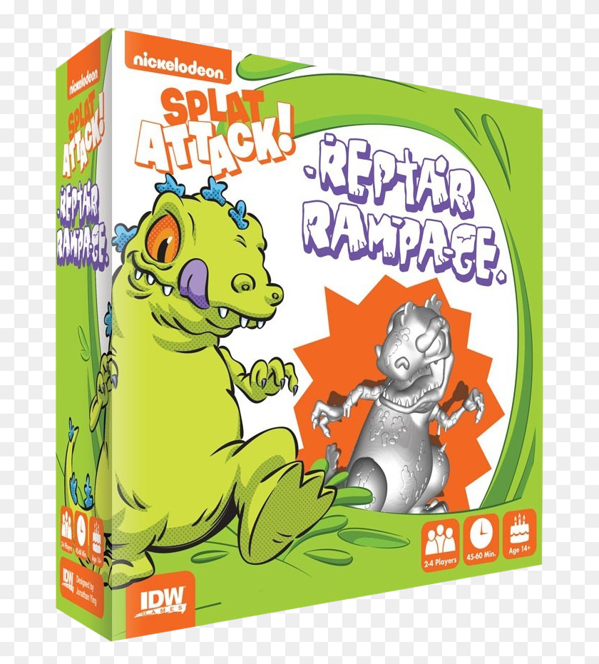 701x871 Reptar Rampage Miniatures Расширение Настольной Игры Nickelodeon Splat Attack, Животное, Млекопитающее, Рептилия Png Скачать