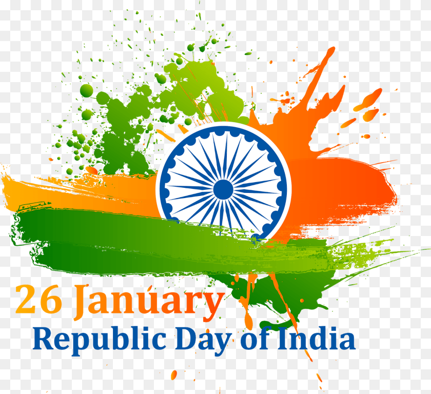Republic Day, Advertisement, Wheel, Machine, Graphics Sticker PNG