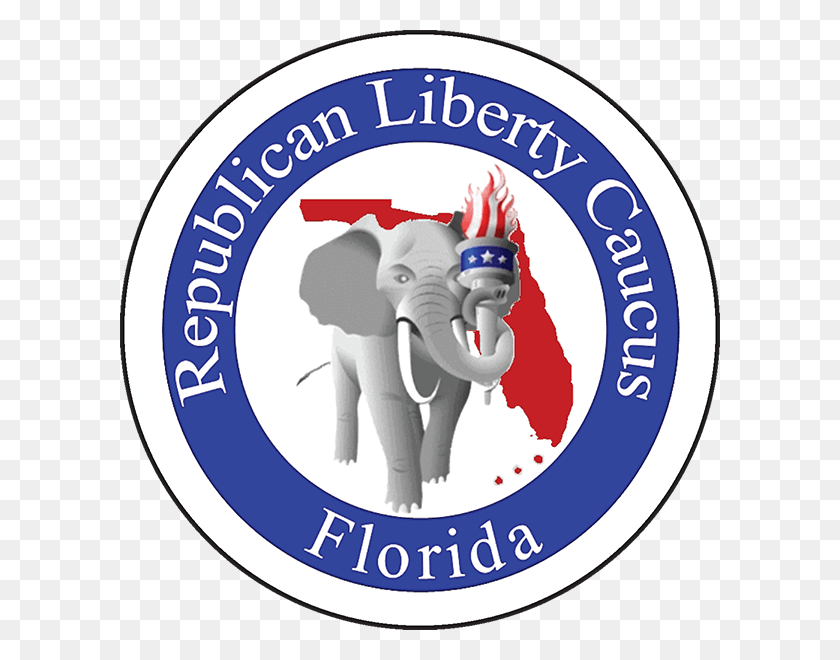 600x600 Republican Liberty Caucus Of Florida Announces Endorsements Indian Elephant, Logo, Symbol, Trademark HD PNG Download