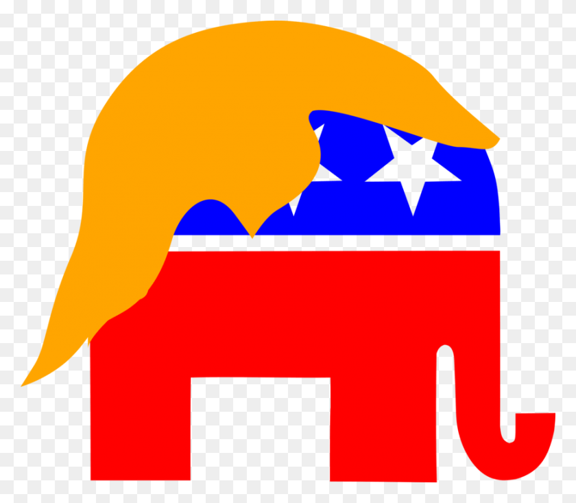 868x750 Descargar Png Partido Republicano 2020 Convención Nacional Republicana Republicano Elefante Sticler, Etiqueta, Texto, Al Aire Libre Hd Png