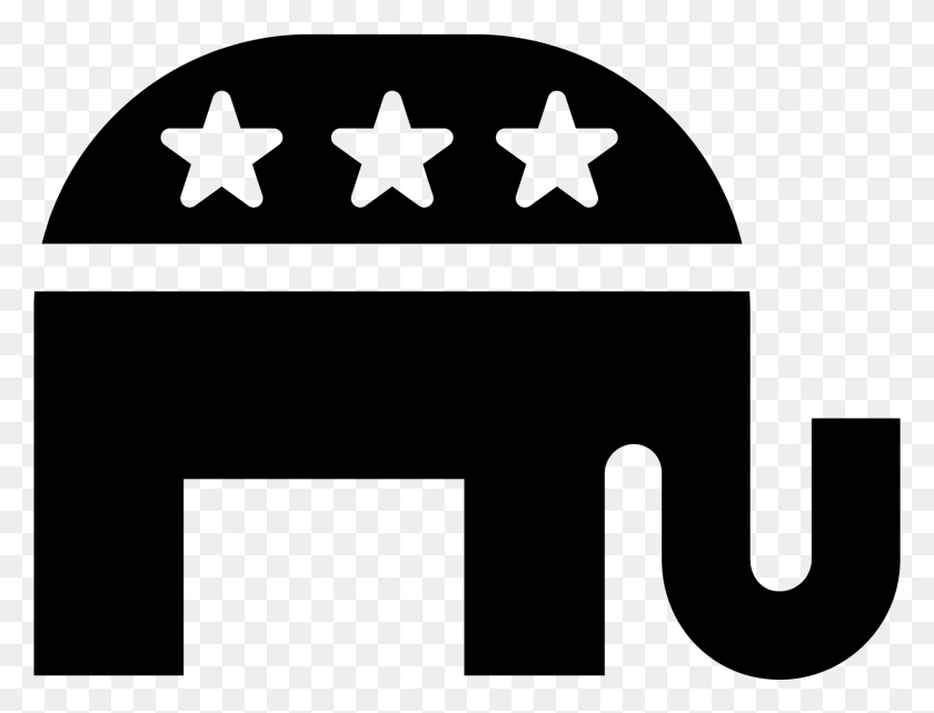 1496x1117 Republican Party Computer Icons Symbol Election Politics Republican Black And White, Gray, World Of Warcraft HD PNG Download