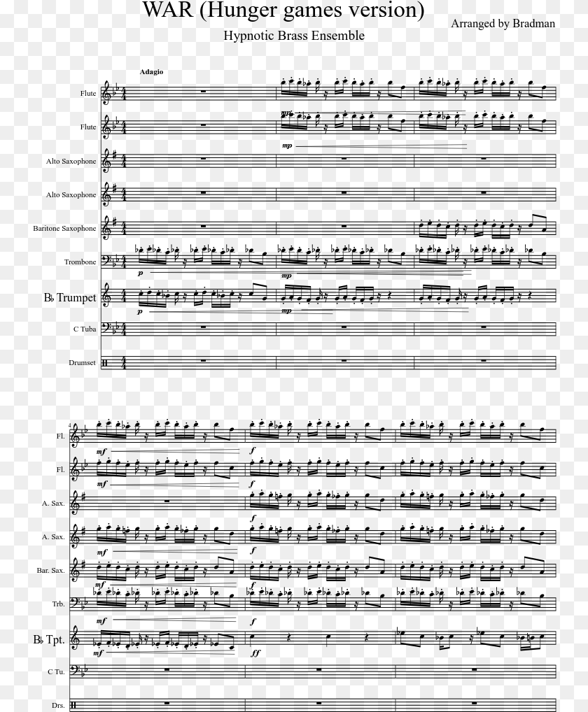 749x1018 Requiem For A Dream Tenor Part, Gray Transparent PNG