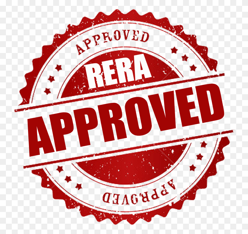 751x735 Rera Approved Rubber Stamp Logo Psd Fromat Label, Symbol, Trademark, Badge HD PNG Download