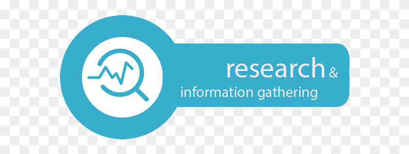 596x258 Research Amp Information Gathering Icon Information Gathering Icon, Text, Word, Symbol HD PNG Download