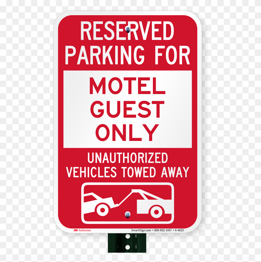 503x784 Descargar Png Estacionamiento Reservado Para Los Huéspedes Del Motel Solo Signos Gerentes De Programa, Publicidad, Cartel, Texto Hd Png