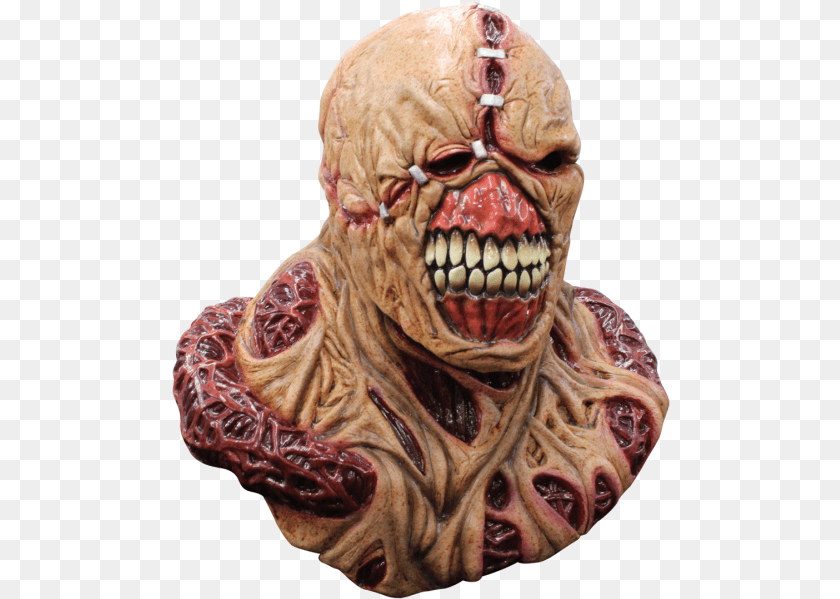 499x599 Resident Evil 3 Nemesis Mask, Alien, Head, Person, Adult Sticker PNG