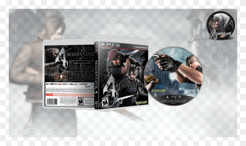 1600x900 Resident Evil 4 Ps3 Resident Evil, Disk, Person, Human HD PNG Download