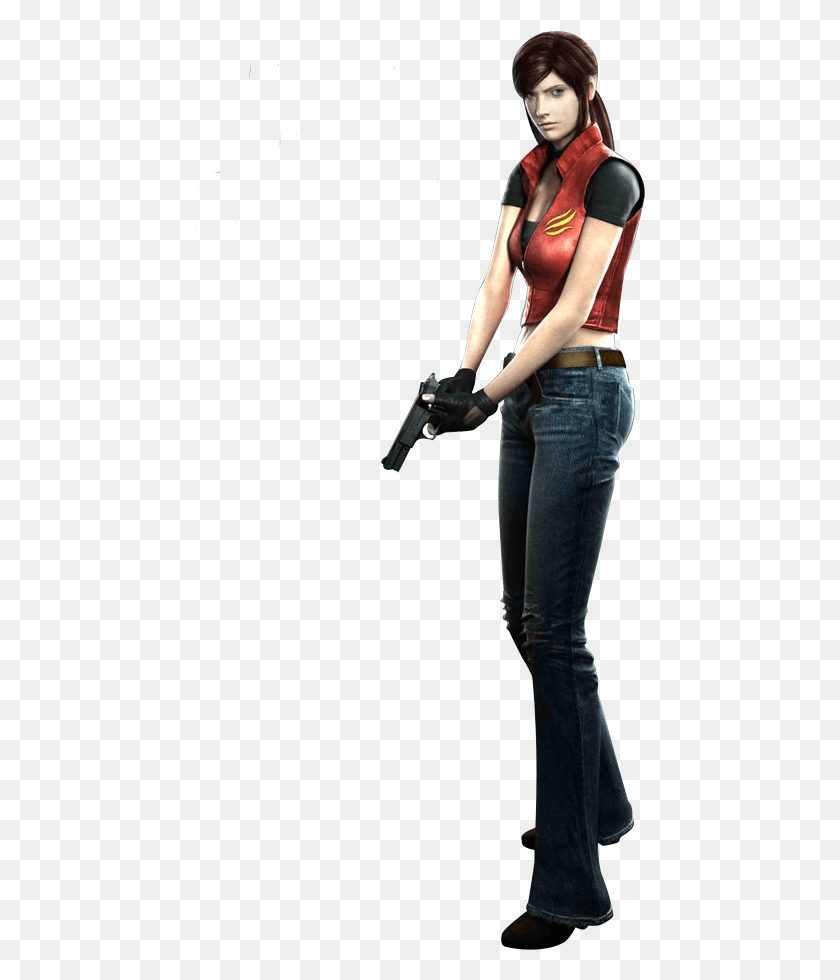 451x920 Descargar Png Resident Evil Claire Claire Redfield, Pantalones, Ropa, Vestimenta Hd Png