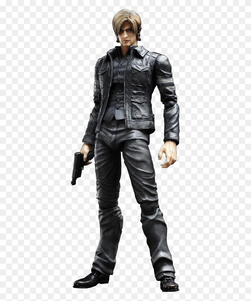 365x945 Resident Evil Leon Kennedy Action Figure, Clothing, Apparel, Jacket HD PNG Download