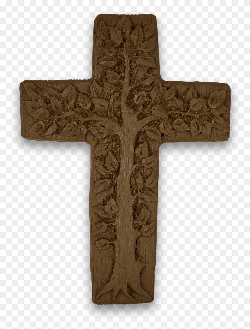 778x1045 Resin Cross With A Tree On It Cross, Symbol, Crucifix HD PNG Download