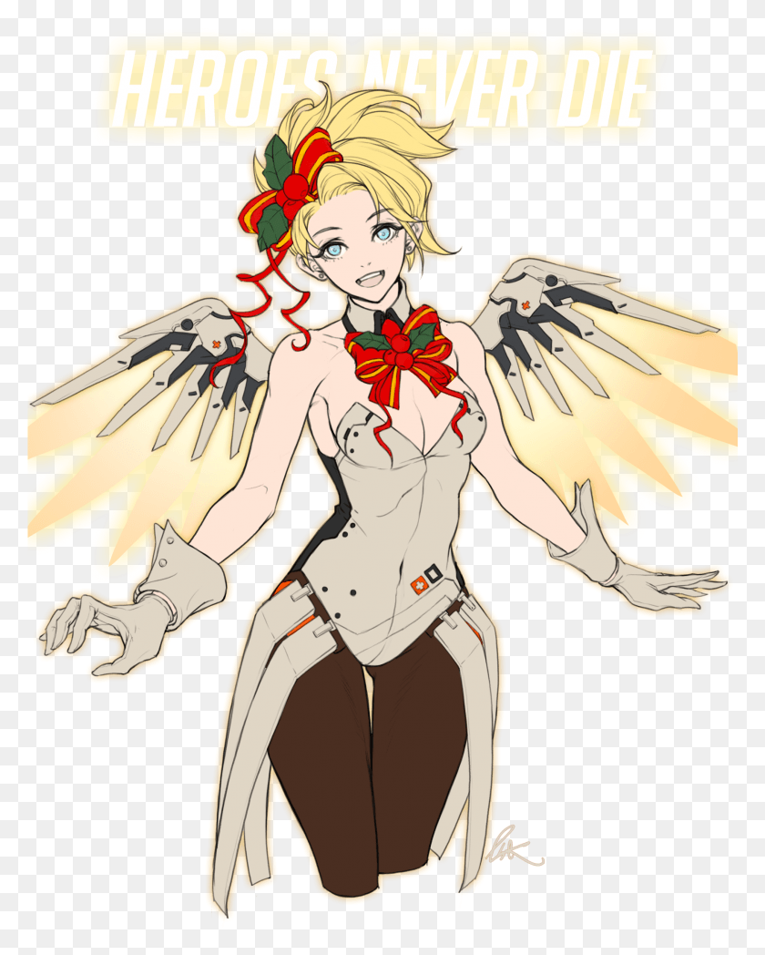 1803x2284 Resized To 47 Of Original Mercy From Overwatch Drawing, Comics, Book, Person HD PNG Download
