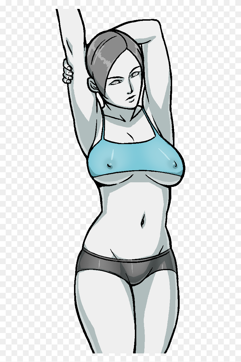 453x1201 Resized To 94 Of Original Loading Wii Fit Trainer Girl, Person, Human, Clothing HD PNG Download