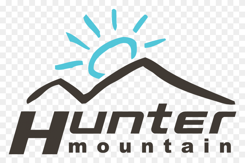 2406x1541 Resort Logo Hunter Mountain Ski Resort Logo, Text, Label, Handwriting HD PNG Download