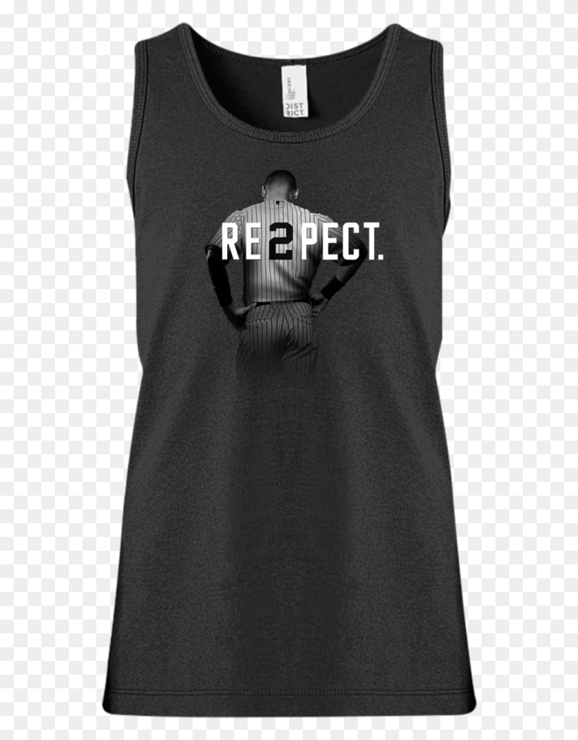 547x1015 Descargar Png Respect Derek Jeter Girls39 Tank Top Camisetas Biu Tng Bng R, Ropa, Ropa, Manga Hd Png