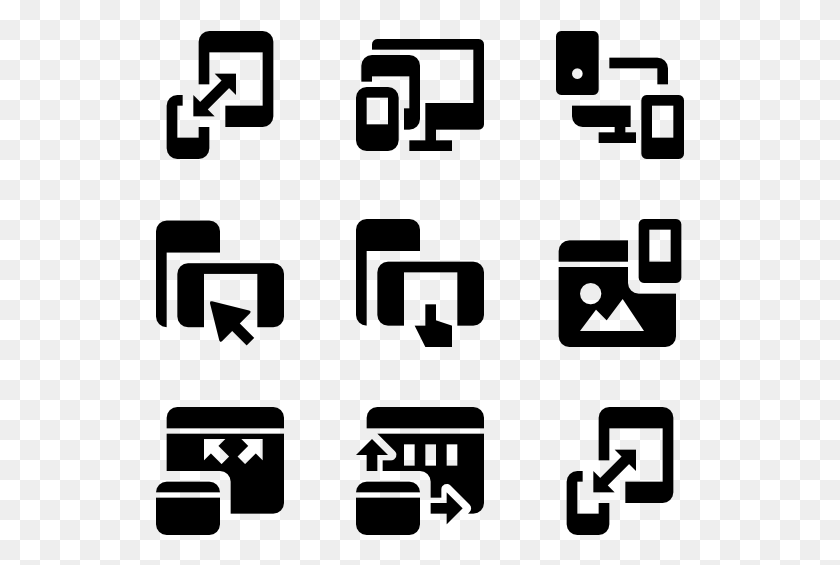 529x505 Responsive Design Navigation Icons, Gray, World Of Warcraft HD PNG Download