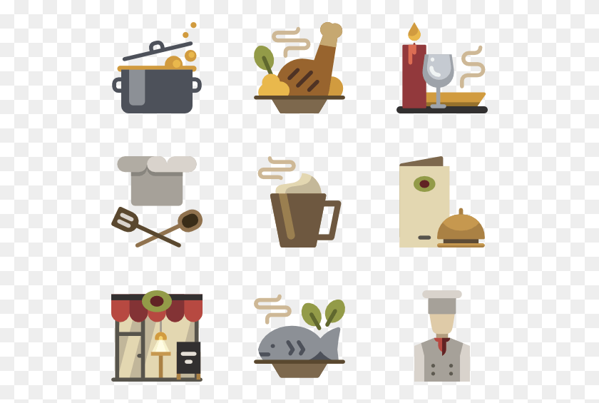 529x505 Restaurant Dinner Icons, Label, Text, Tin HD PNG Download