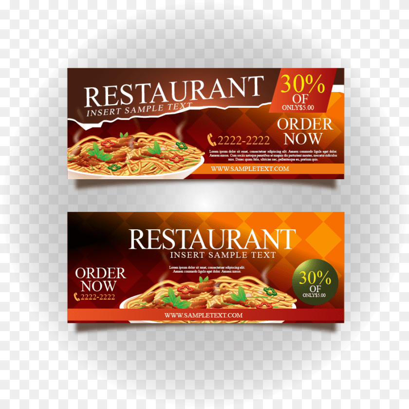 Restaurant Food Banner Design, Advertisement, Poster, Disk Clipart PNG